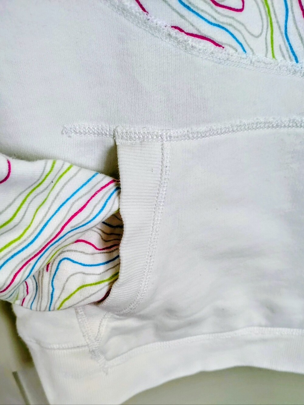 Aritzia x Park Life Olympics White Topographic Map Hoodie Vancouver 2010 Vtg. - Picture 9 of 16